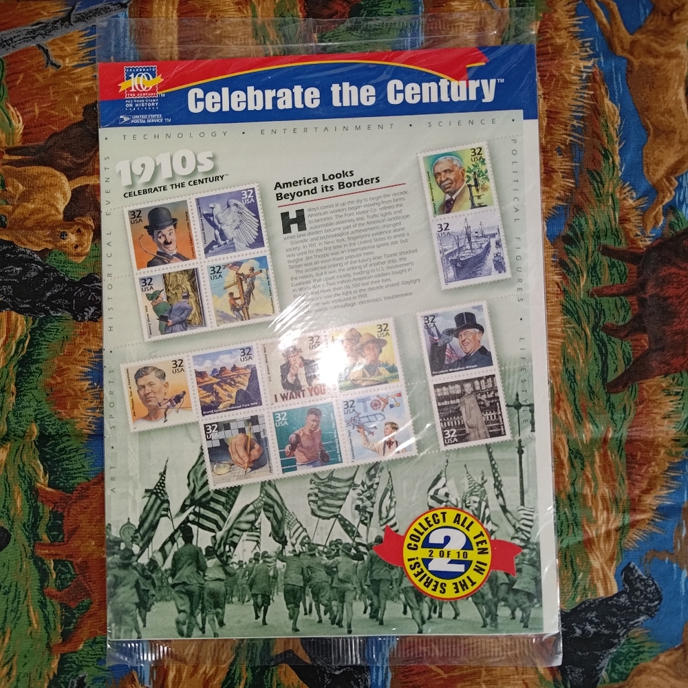 #2 Celebrate the Century 1910s 15-32 cent Stamps America Beyond its Borders